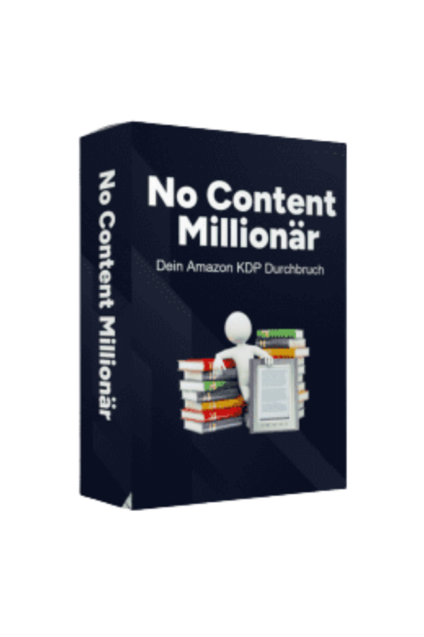 No Content Millionär Amazon KDP